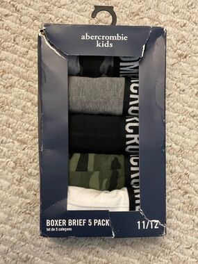 Abercrombie kids - boxer brief 5 pack - size 11/12